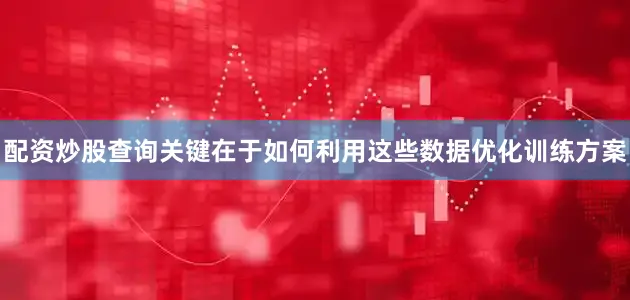 配资炒股查询关键在于如何利用这些数据优化训练方案