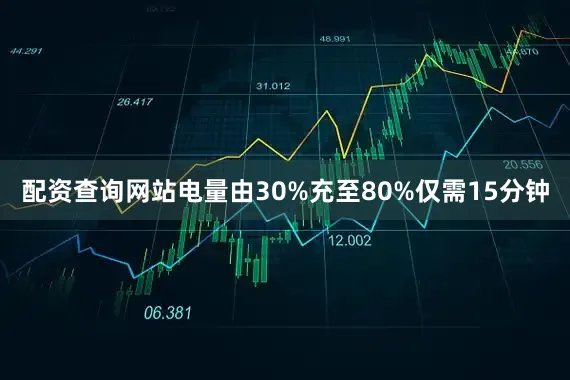 配资查询网站电量由30%充至80%仅需15分钟